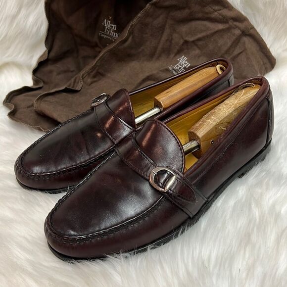 Allen Edmonds Walden Oxblood Leather Slip On Loafer Shoes Men's Size 10 B26 - Picture 1 of 13